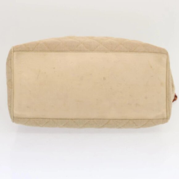 CHANEL Tote Bag Canvas Beige CC Auth 69969 - Picture 6 of 16